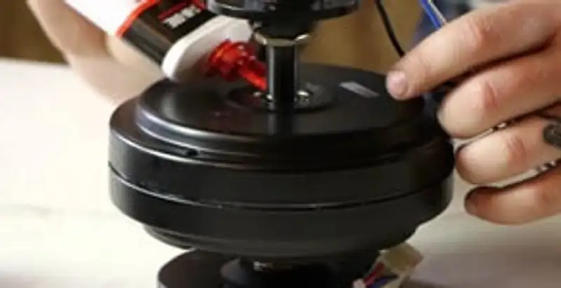 Ceiling fan motor repair and internal component adjustment in Fresno, CA