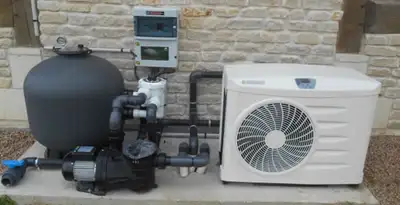electric heater installation services with connected outdoor heating system equipment in Fresno, CA