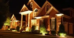 electrician services providing professional exterior electrical lighting in Fresno, CA