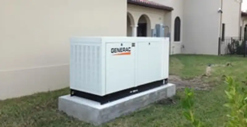 generator installation service showing standby generator professionally installed for residential power backup in Fresno, CA