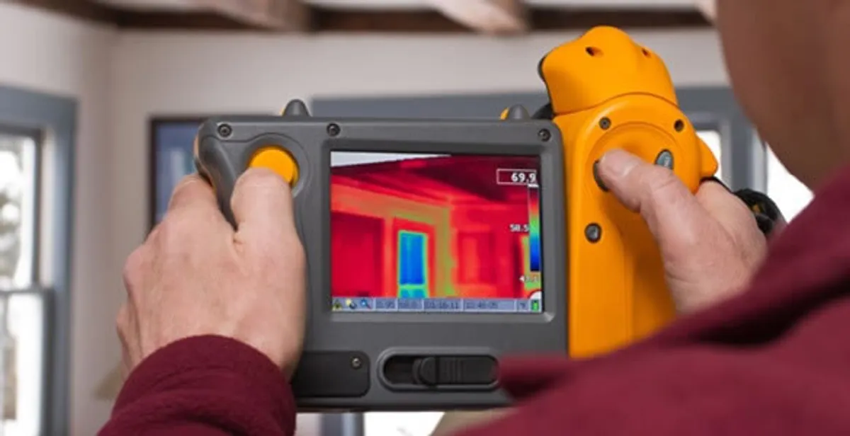 home energy audit service capturing thermal readings to analyze insulation and electrical efficiency in Fresno, CA
