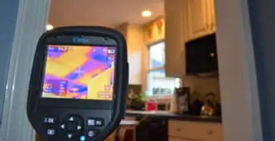 home energy audit service using thermal imaging to evaluate electrical efficiency inside a home in Fresno, CA