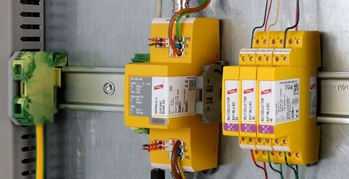lightning surge protection system with surge suppressors installed by electrical service professionals in Fresno, CA