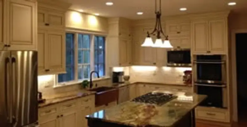 Recessed lighting installation enhancing interior lighting by professional electricians in Fresno, CA