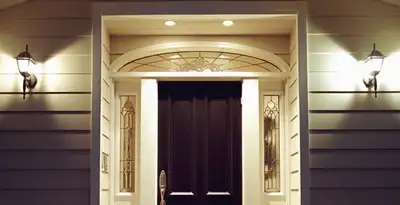 security light installation services with professionally installed entryway lighting in Fresno, CA
