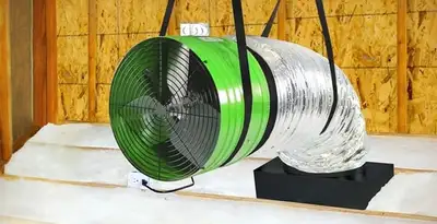 whole house fan installation services with professionally mounted ventilation fan system in Fresno, CA